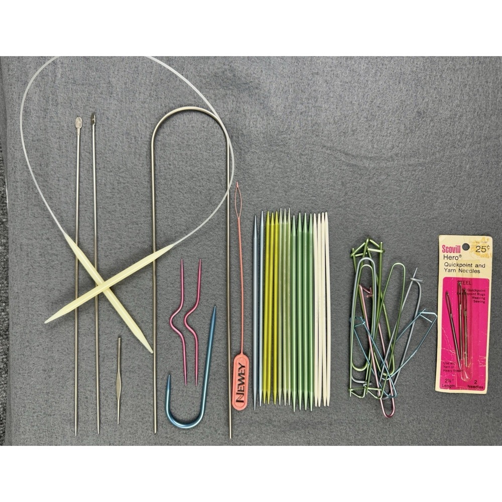 Vintage Knitting & Crochet Tool Lot – Mixed Brands – Priced to Sell